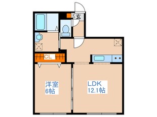 エポック　中の島２条館の物件間取画像